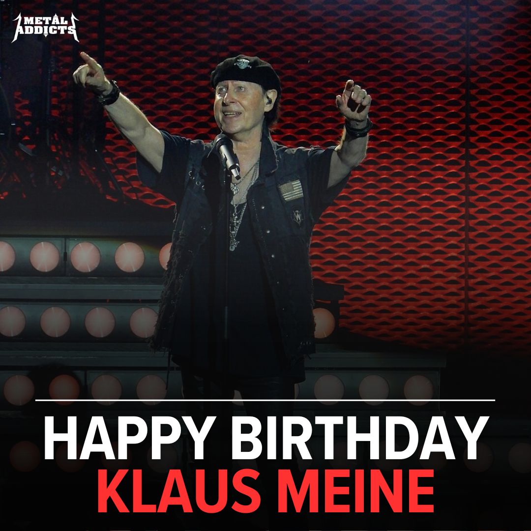 Wishing a very happy 78th birthday to Klaus Meine of Scorpions!