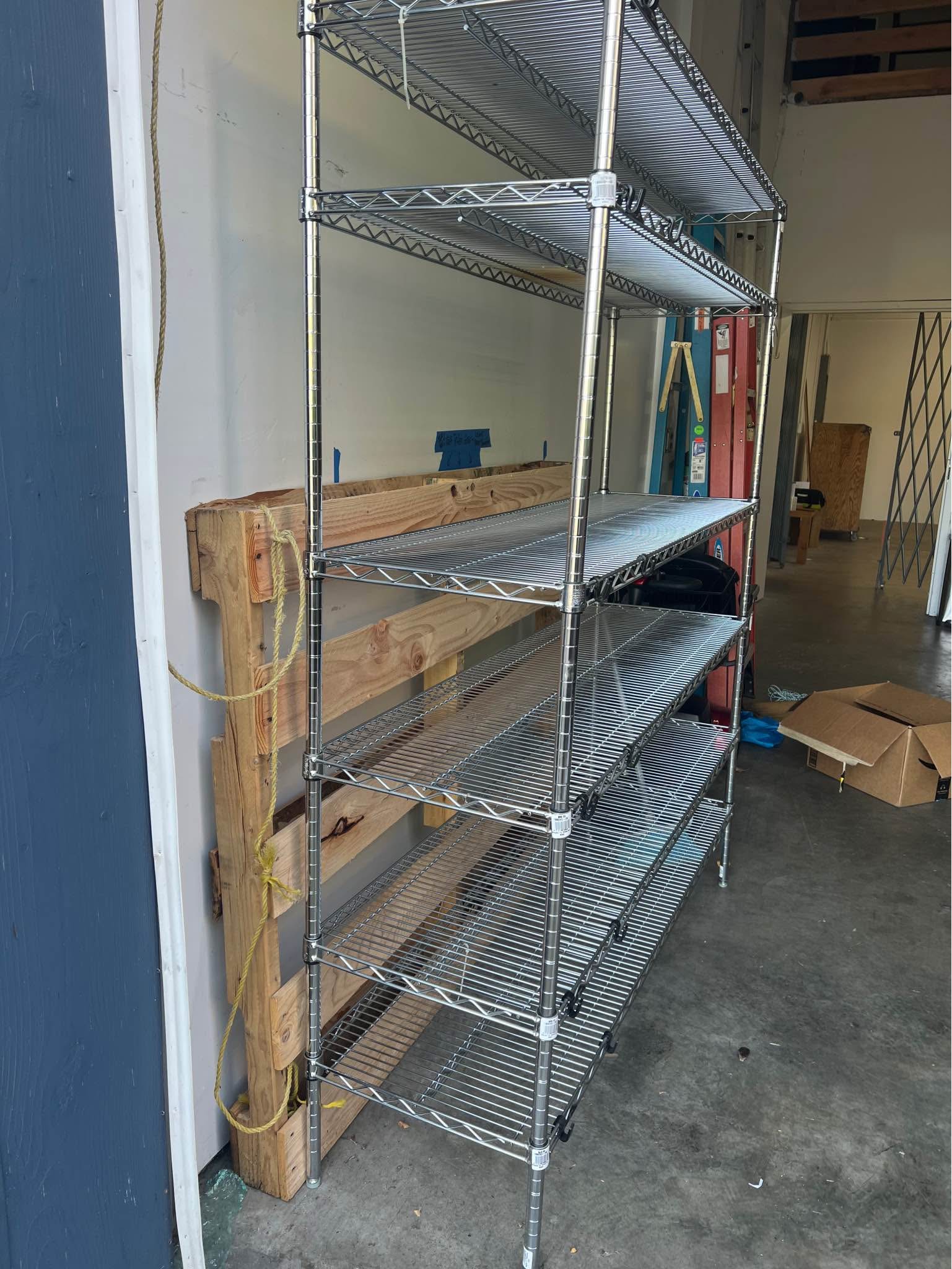 5ft wide chrome storage rack - Closet Organizers - Portland, Oregon ...