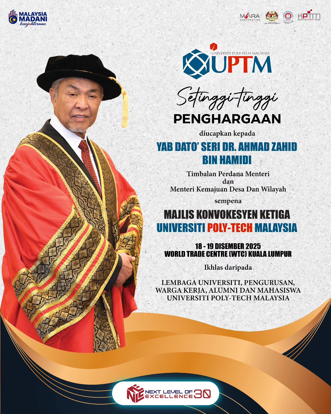 Universiti - Setinggi-tinggi penghargaan kepada YAB Dato' Seri Dr ...