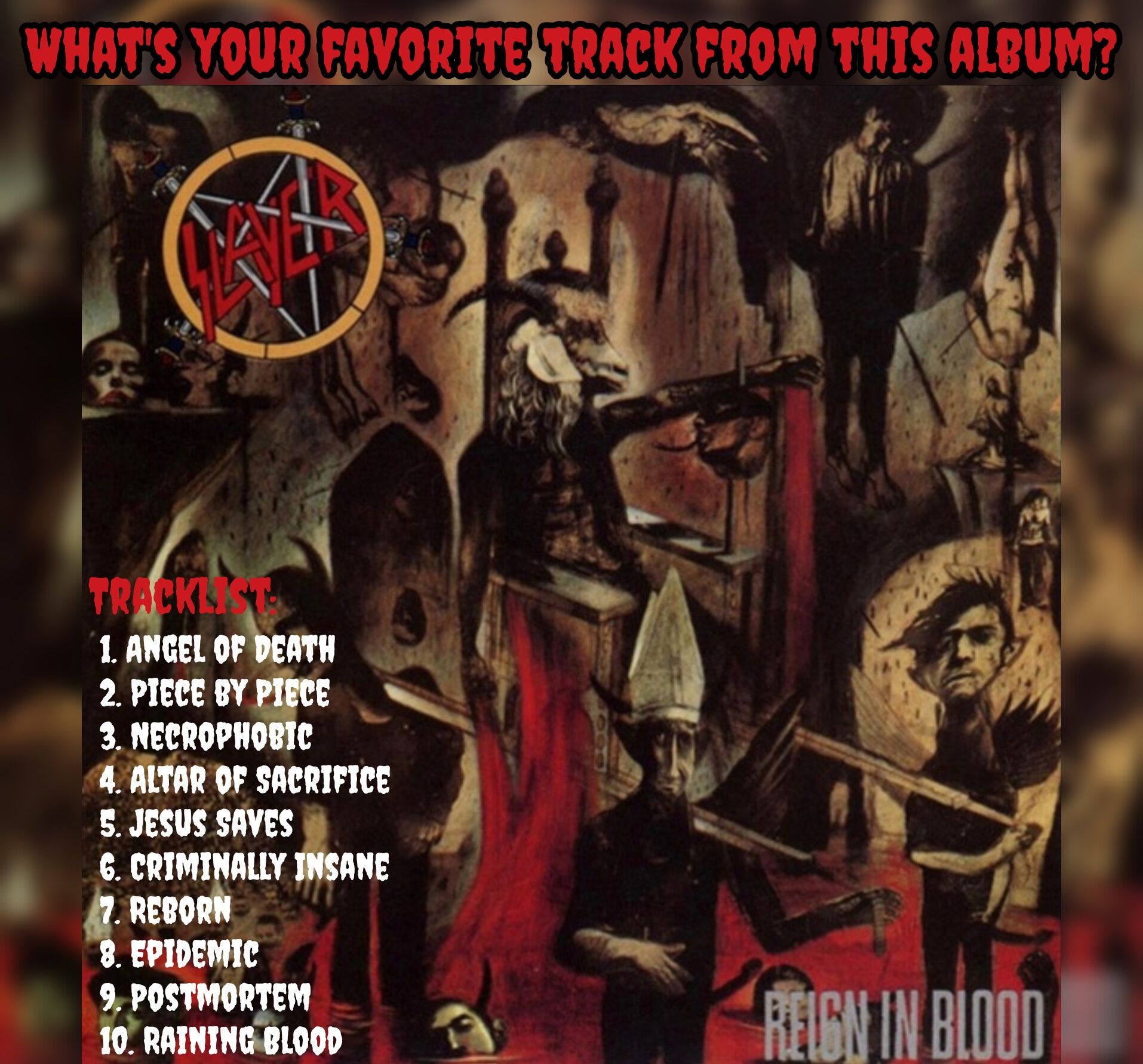 HEAVY RELEASES.. Happy 40 anniversary.. SLAYER - Reign In Blood