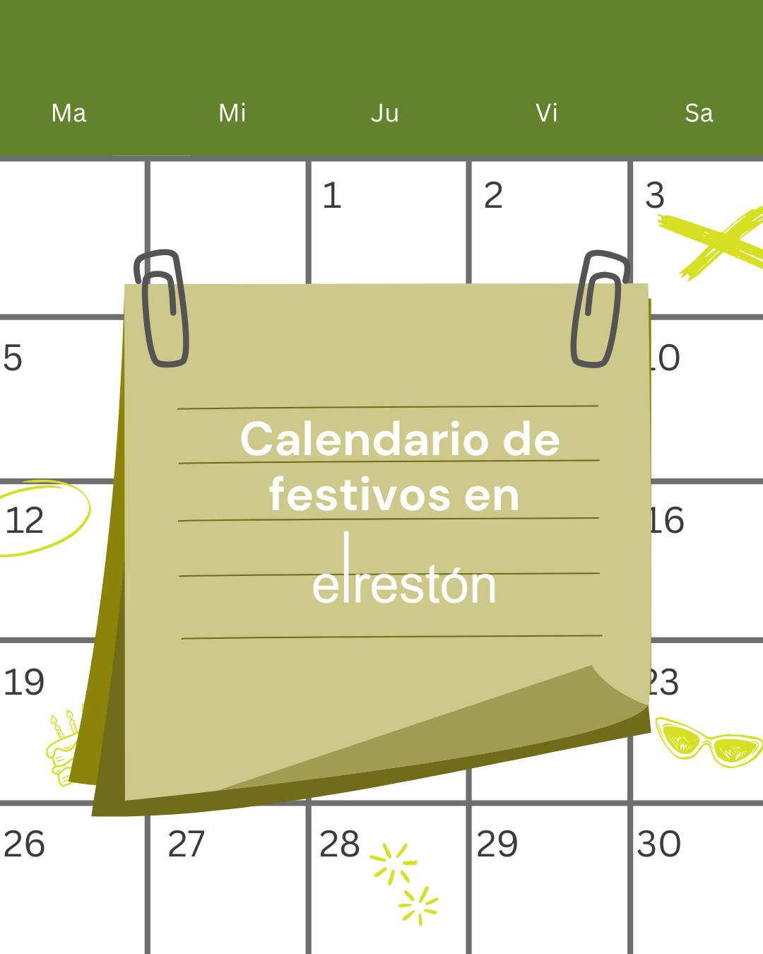 Centro - 📅 CALENDARIO DE APERTURAS EN EL RESTÓN | ¿Te gusta planificar ...