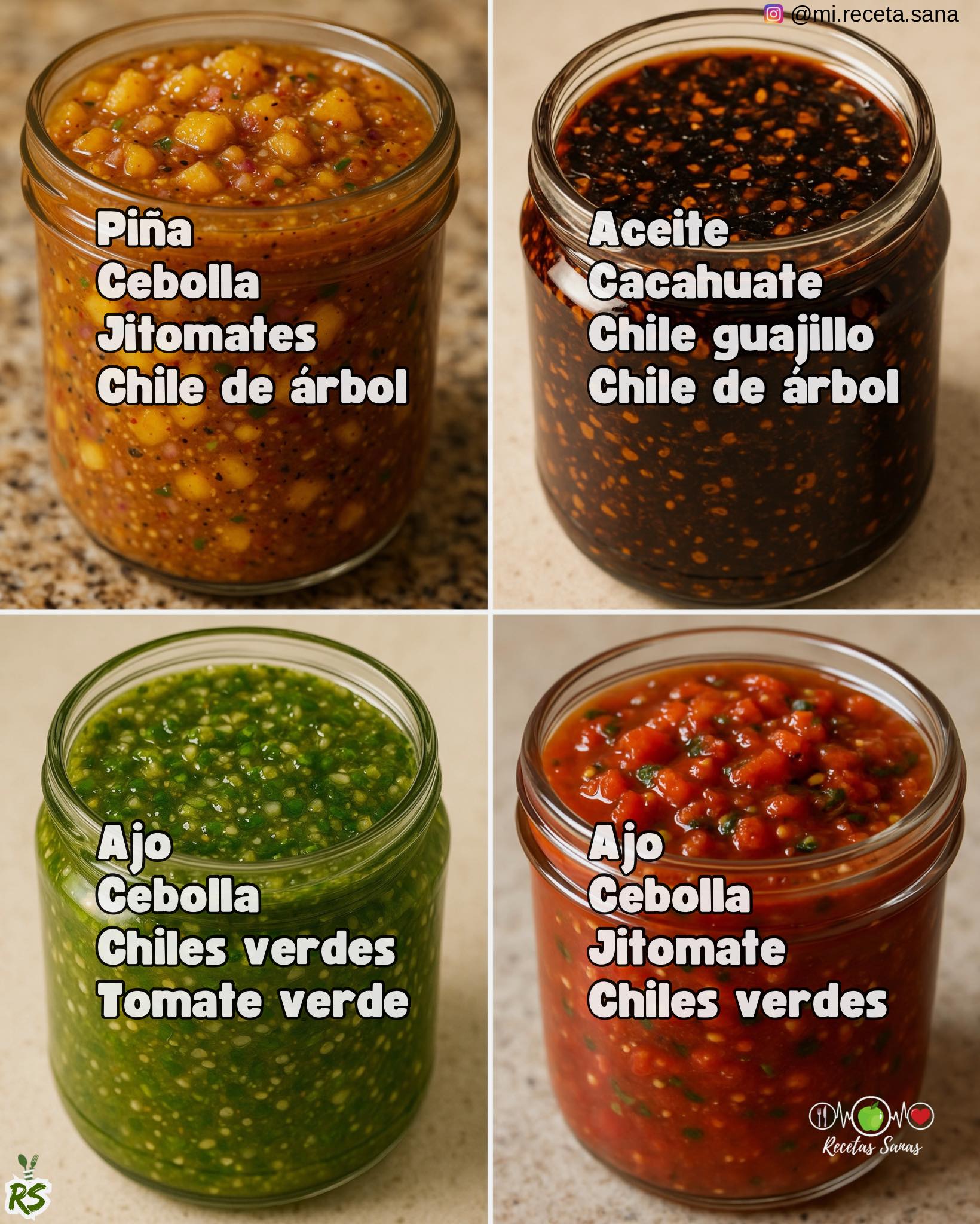 Recetas - 🌶️Ideas de Salsas para acompañar tus comidas🌶️ Salsa tatemada ...