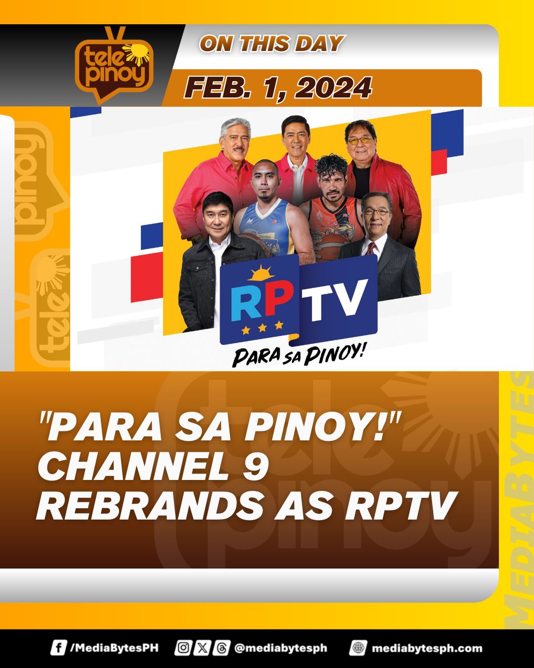 TelePinoy - #TelePinoy ON THIS DAY | 2 YEARS AGO RPN Channel 9 ...