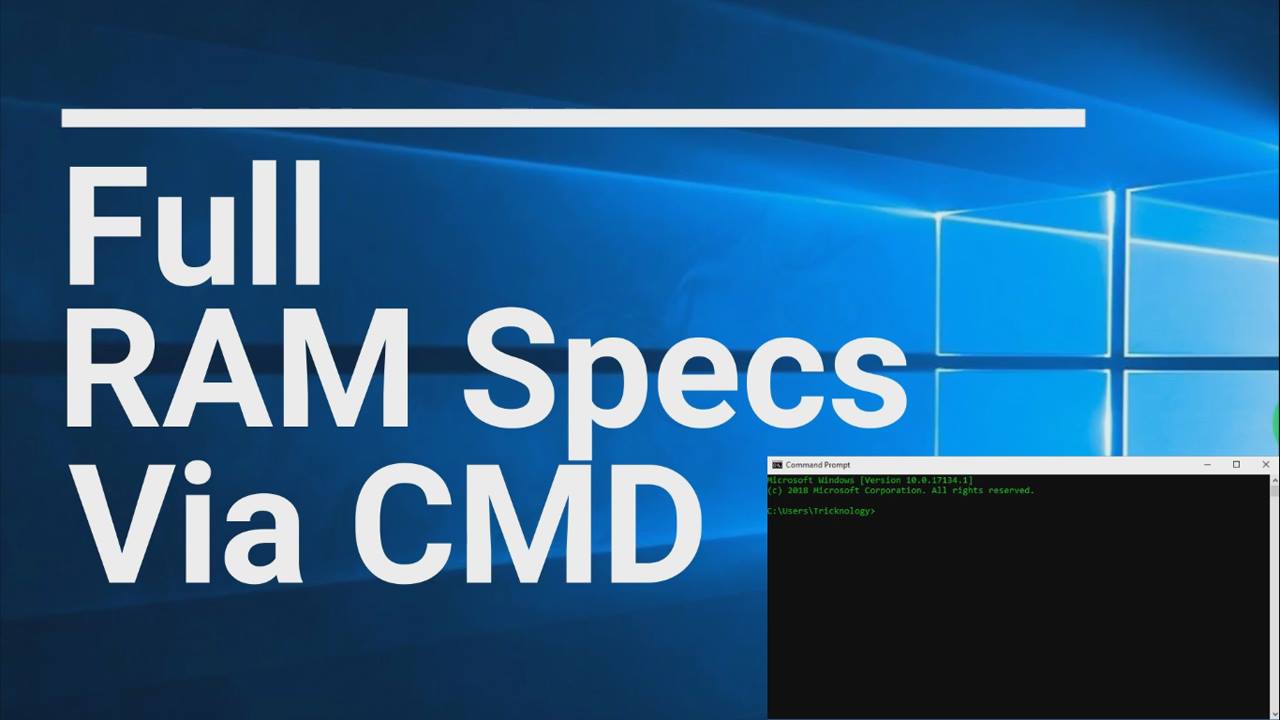 TricksMotion - How To Know Your Full RAM Specification Via...