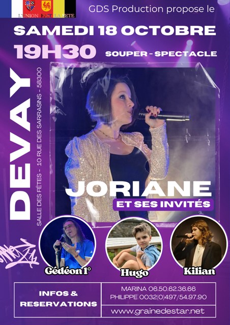 Joriane et ses invités en concert à 58300 Devay (F)