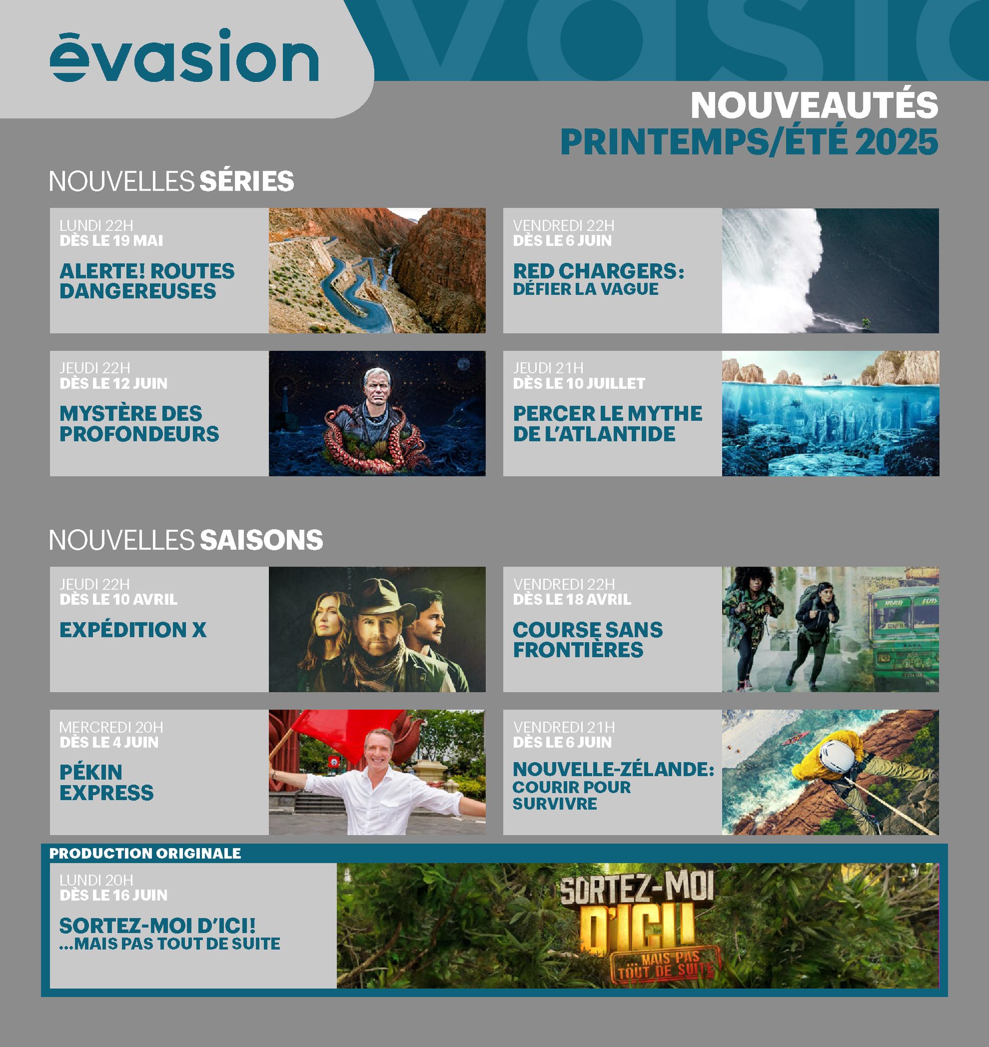 Évasion - 📆 NOUVEAUTÉS PRINTEMPS/ÉTÉ 2025 🚨 NOUVELLES SÉRIES 📺 Alerte ...