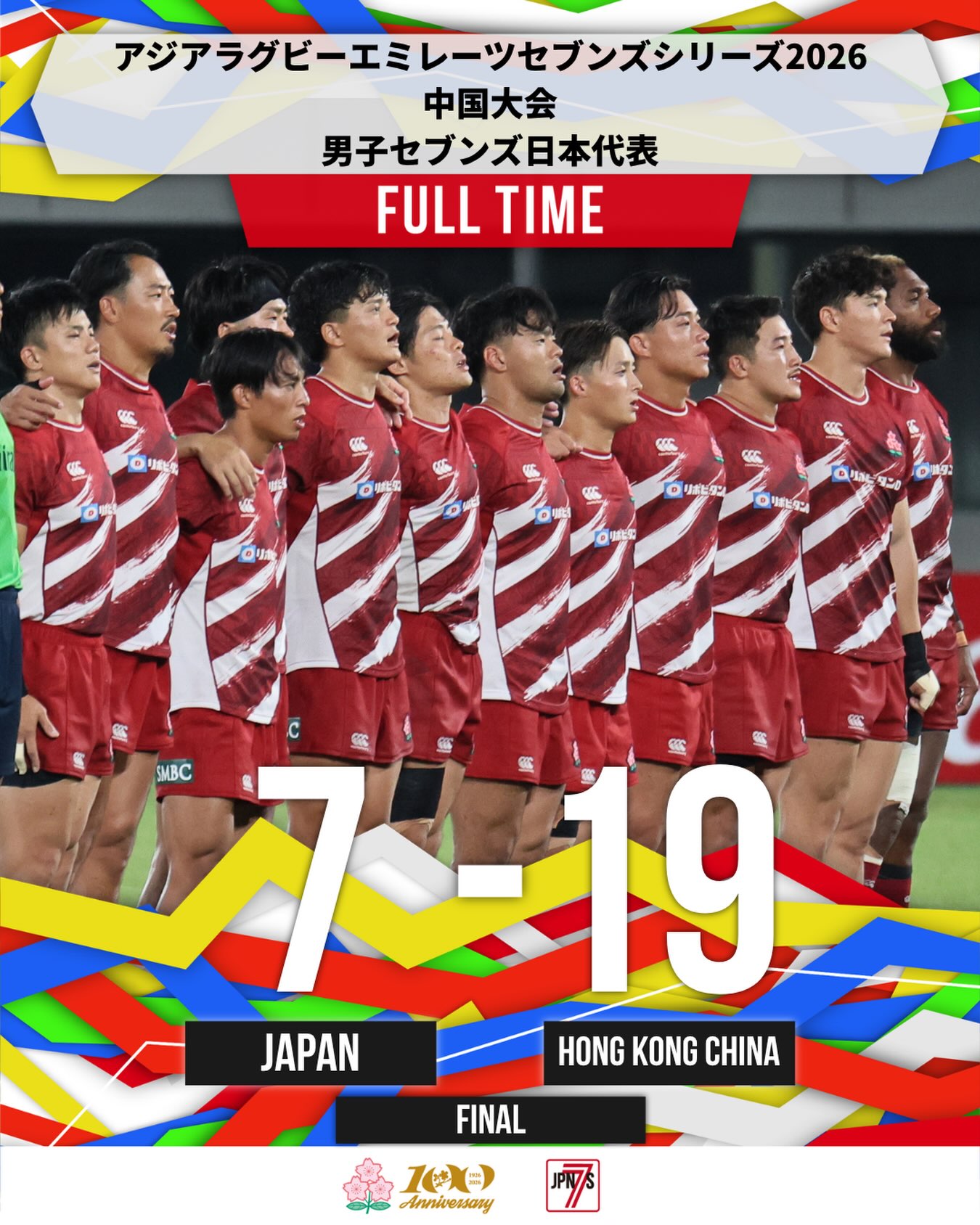 （サイズS）2015年版ラグビー日本代表優勝　セカンドジャージ サイズS）2015年版ラグビー日本代表優勝 セカンドジャージ サイズS
