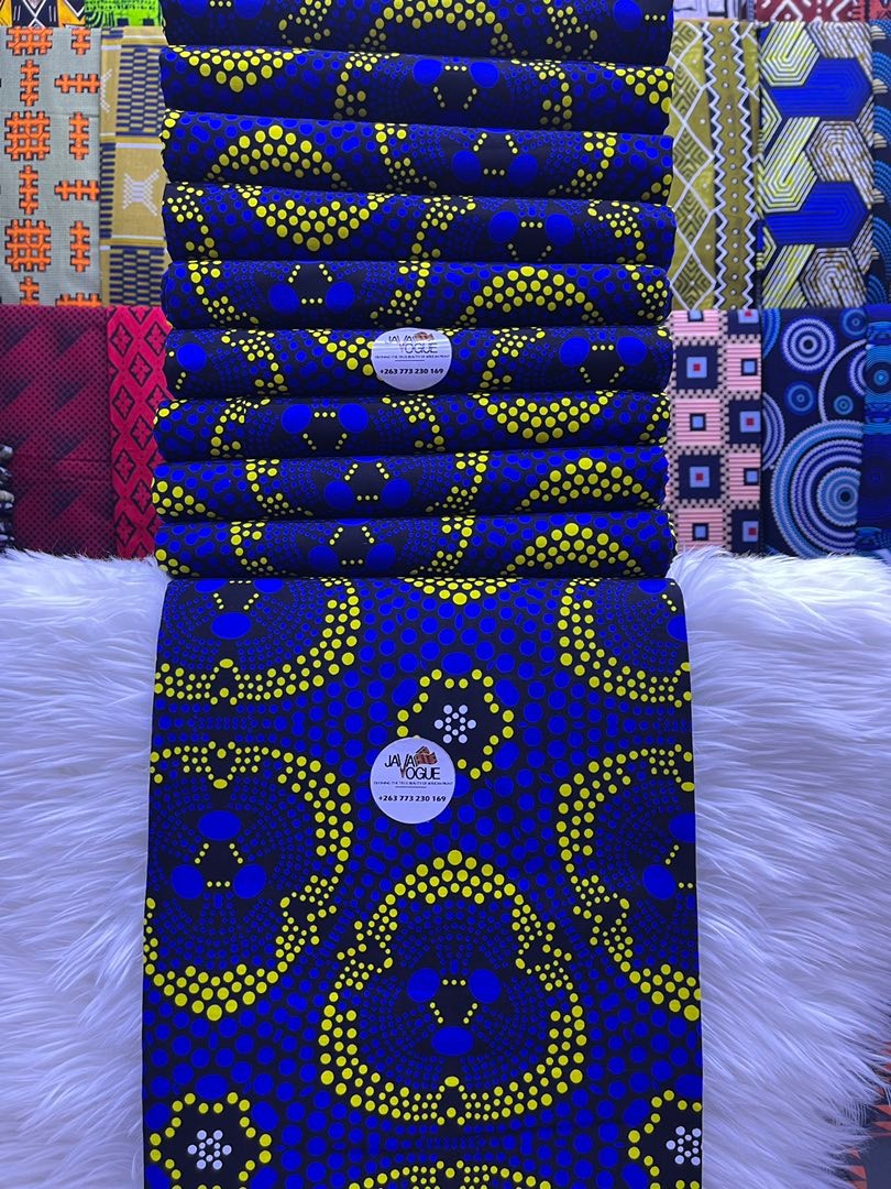 Java - African print material 100% soft cotton $13 for 6 yards /5.5m ...