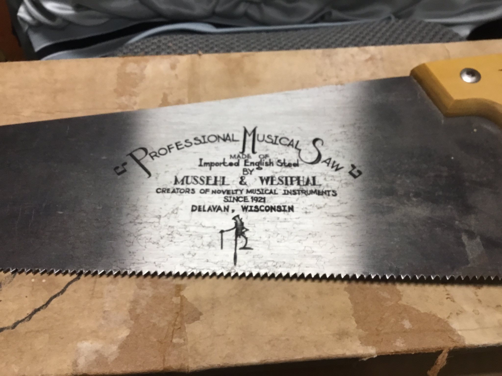 Mussehl & Westphal gold plated musical saw history