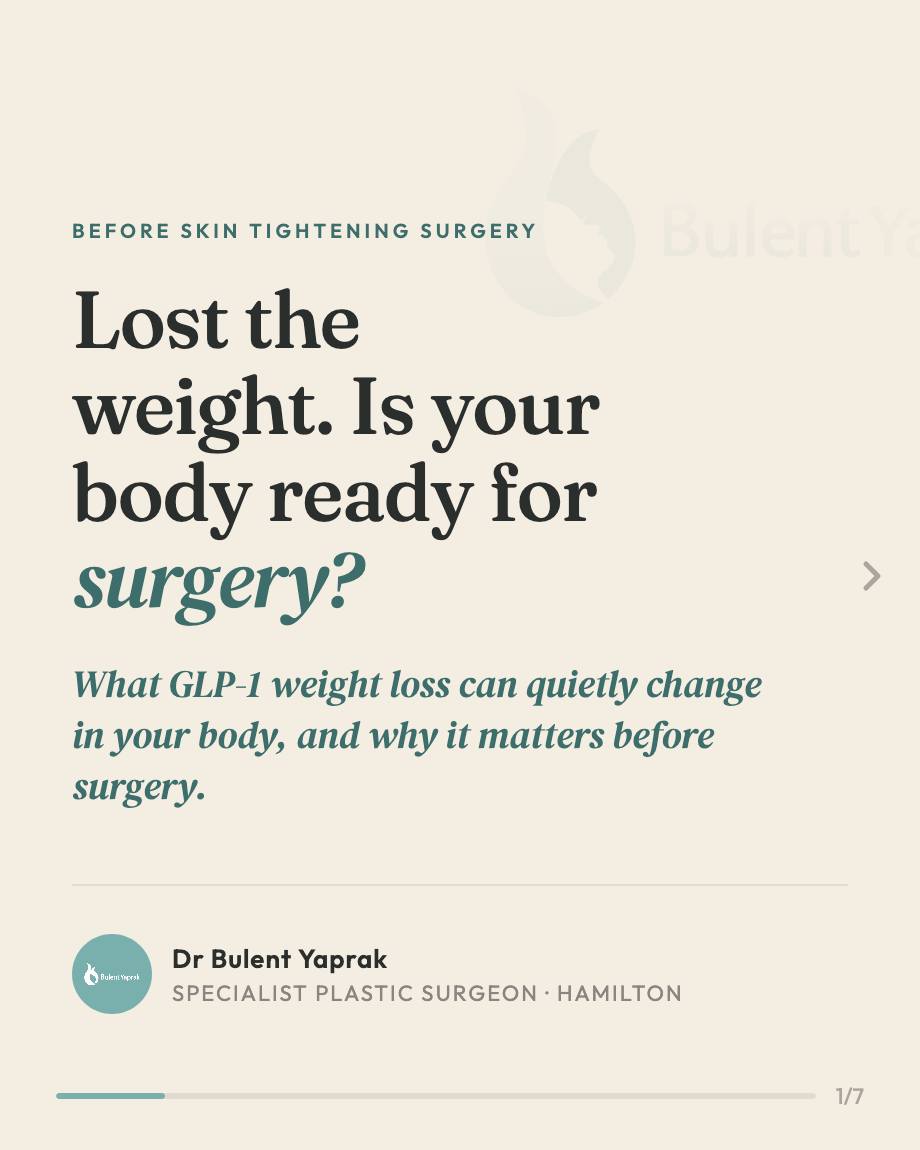 What to Optimize Before Skin Tightening Surgery After GLP-1 Weight Loss