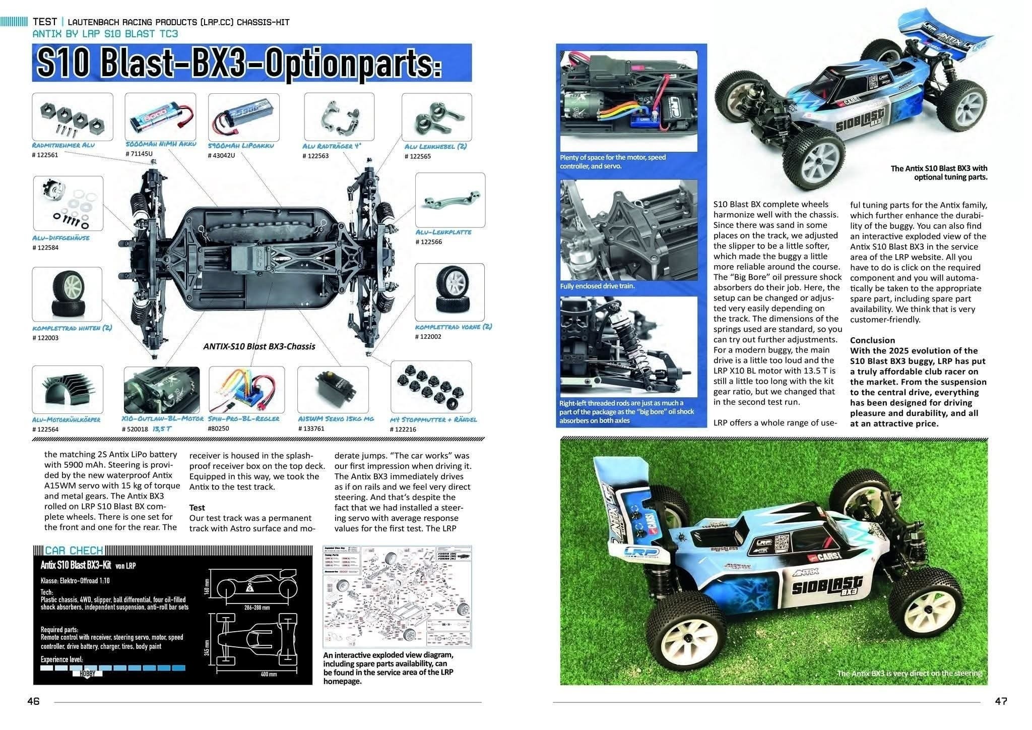コレクション2 LRP S10 Blast BX 3 ClubRacer 4WD buggy for sale