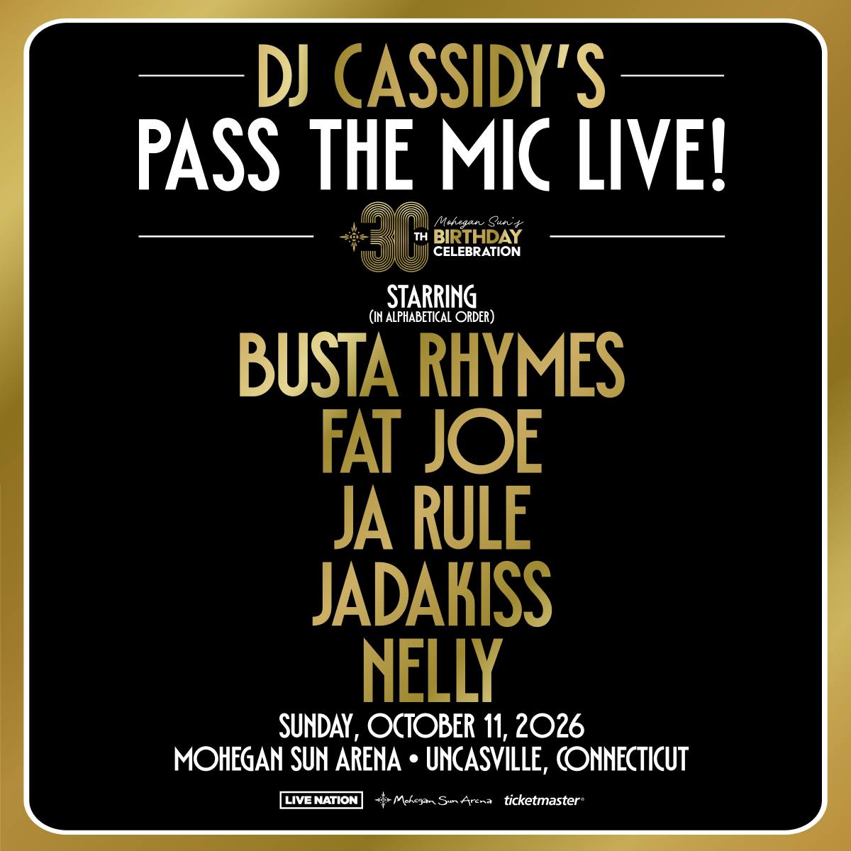 DJ Cassidy's Pass The Mic Live! starring Busta Rhymes, Fat Joe, Ja