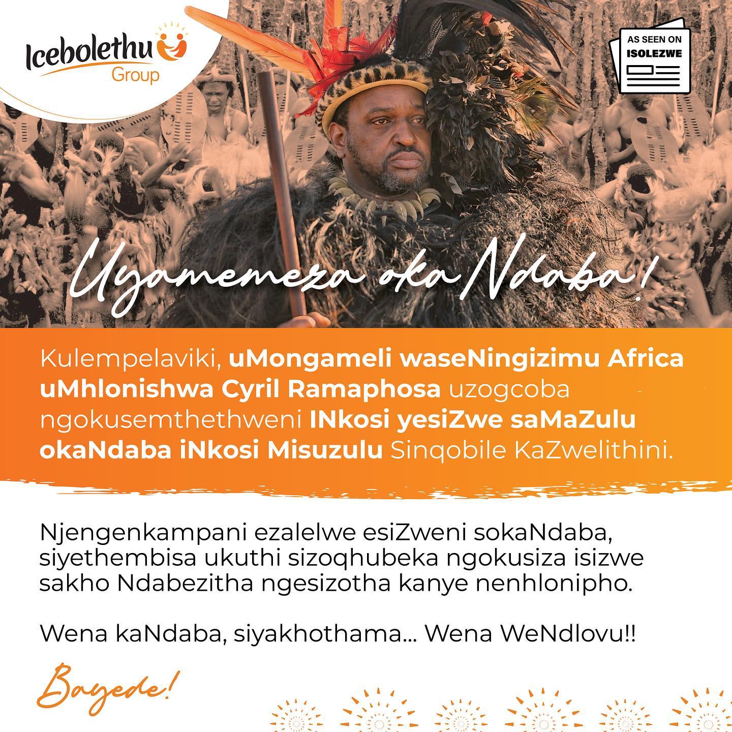 Laphuma ilanga KwaZulu.. Bayede!... - Icebolethu Group | Facebook