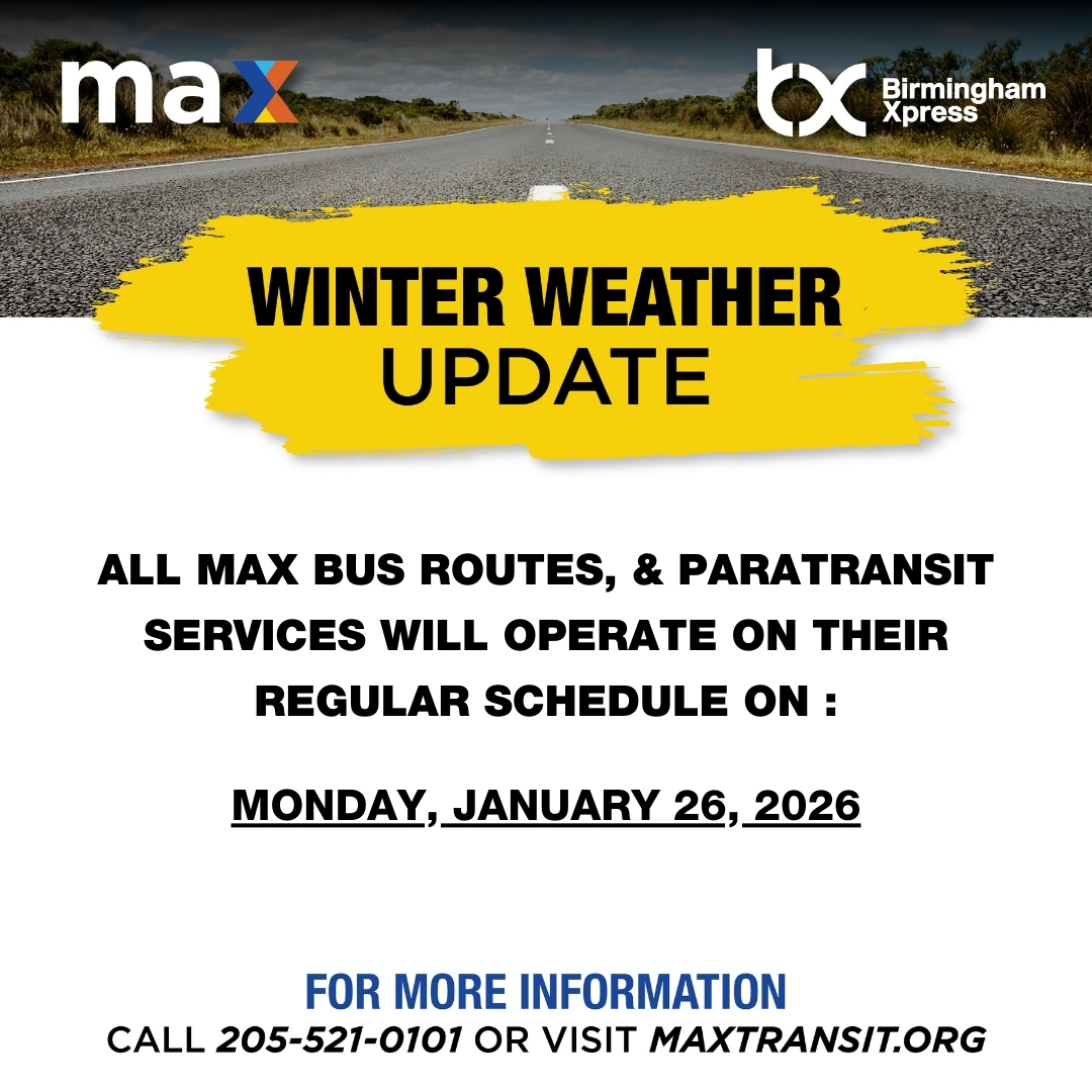 MAX Transit BJCTA | Birmingham AL