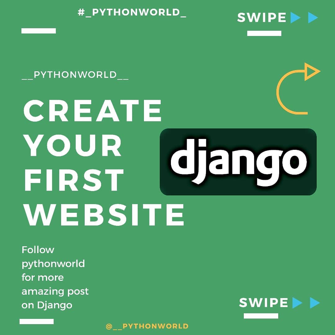 Thepythonworld - Today we will create our first website in...