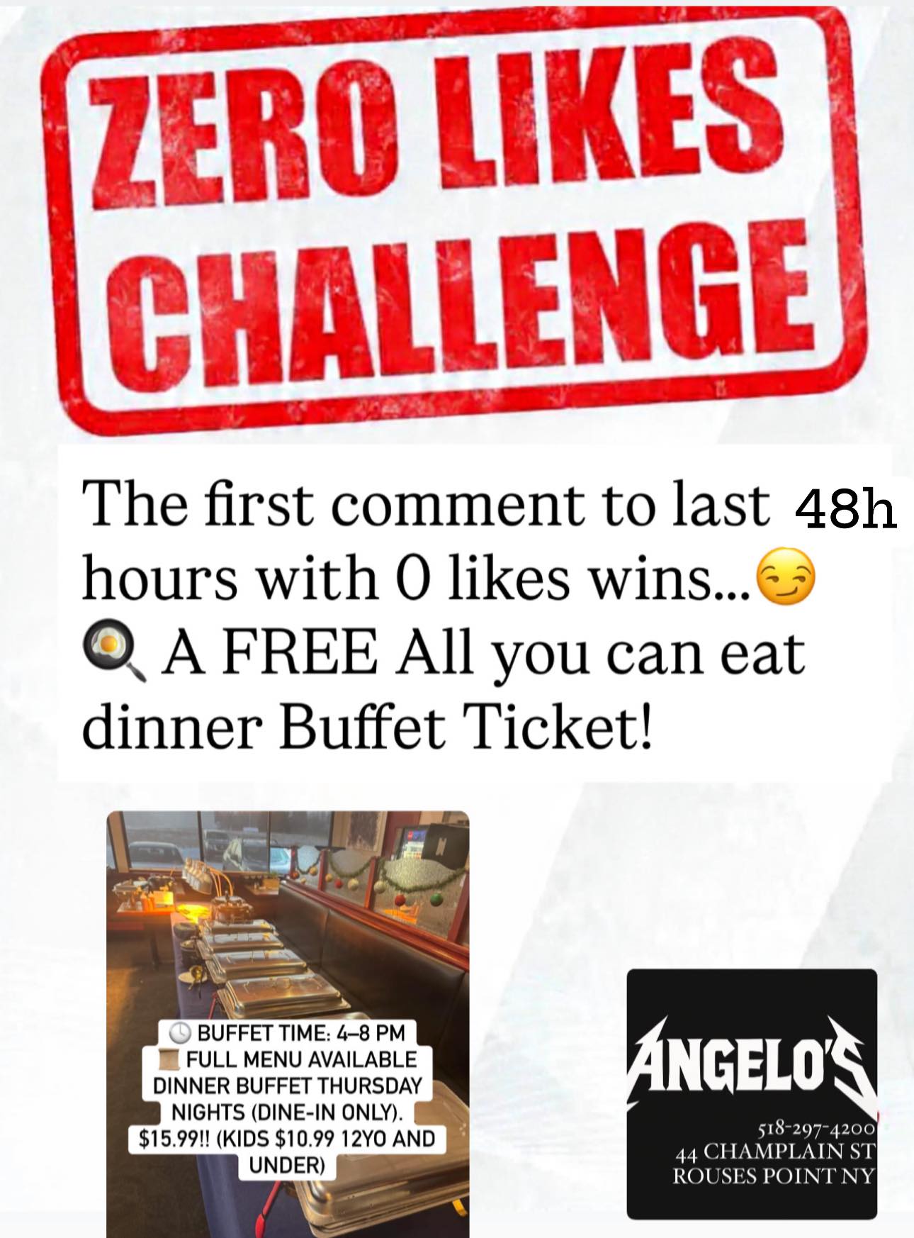 How to win: • Your comment... - Angelo's Rouses Point NY | Facebook