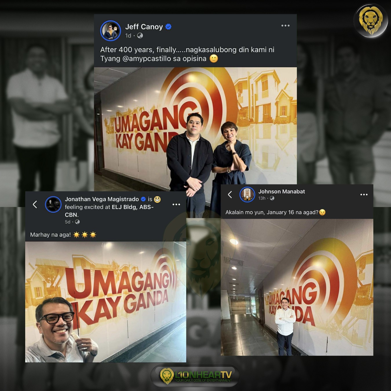 LionhearTV - Sunod-sunod na sightings at posts ng ilang ABS-CBN ...