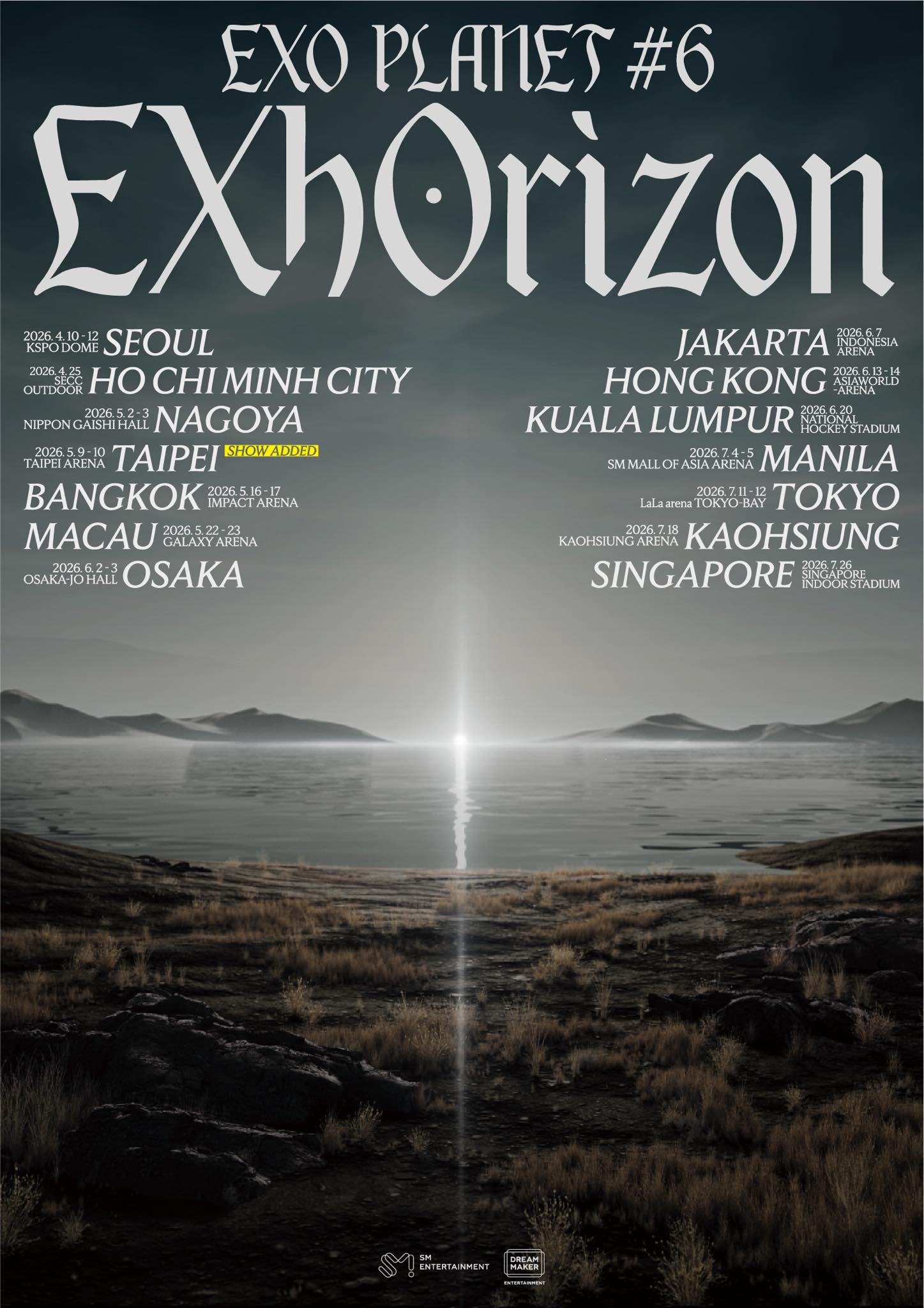 🚨SHOW ADDED🚨 EXO PLANET #6 - EXhOrizon [TAIPEI] 📍TAIPEI ARENA
