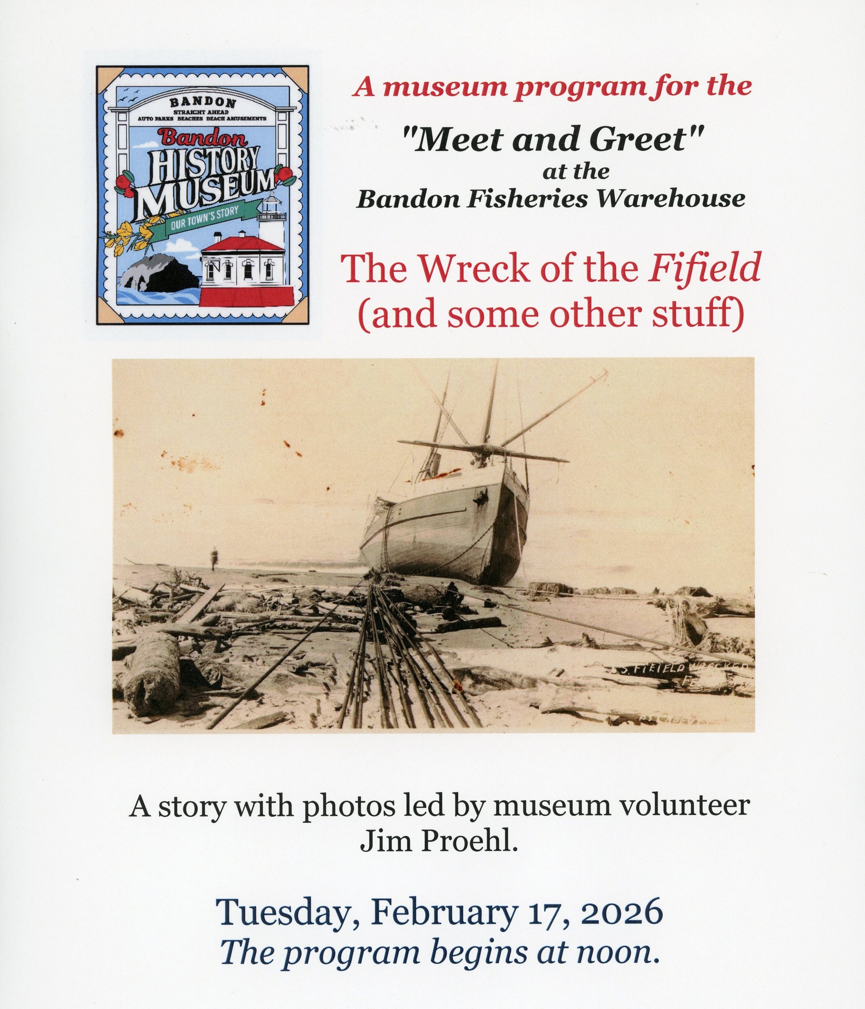 Bandon - Put this event on your calendar for February. Join us at the ...