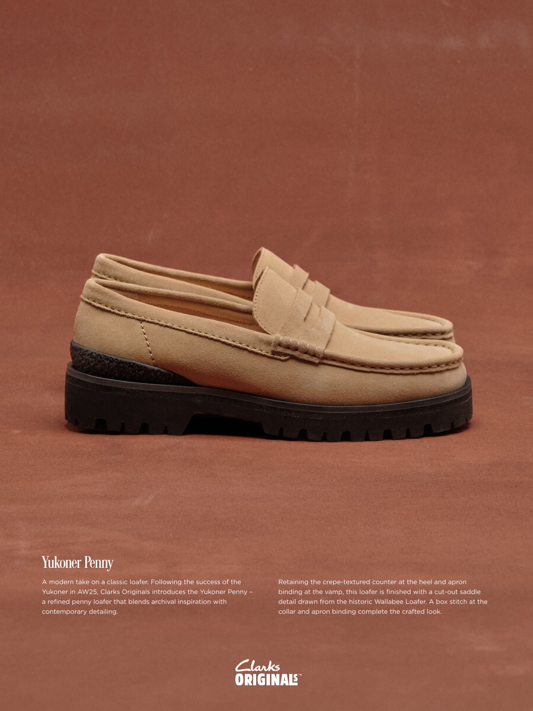 Introducing the Yukoner Penny in Maple suede. A modern take on the
