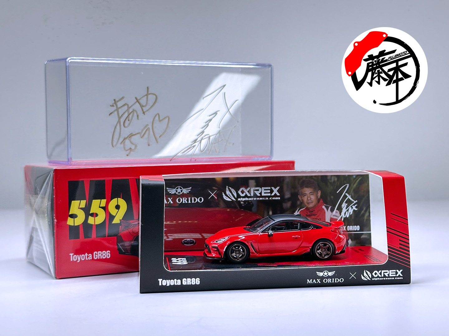Fujimoto - A. INNO64 X MAX ORIDO 1/64 TOYOTA GR86 : RED ( HONG