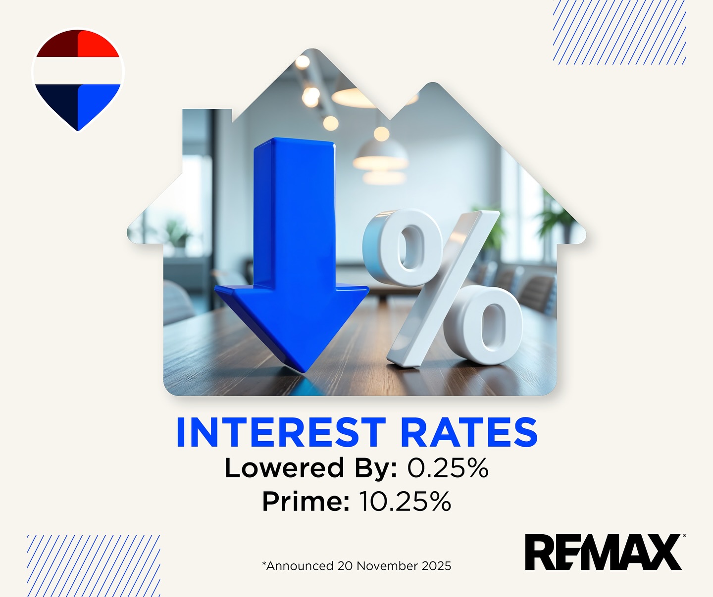 RE/MAX - The South African Reserve Bank has cut interest rates by 0.25% ...