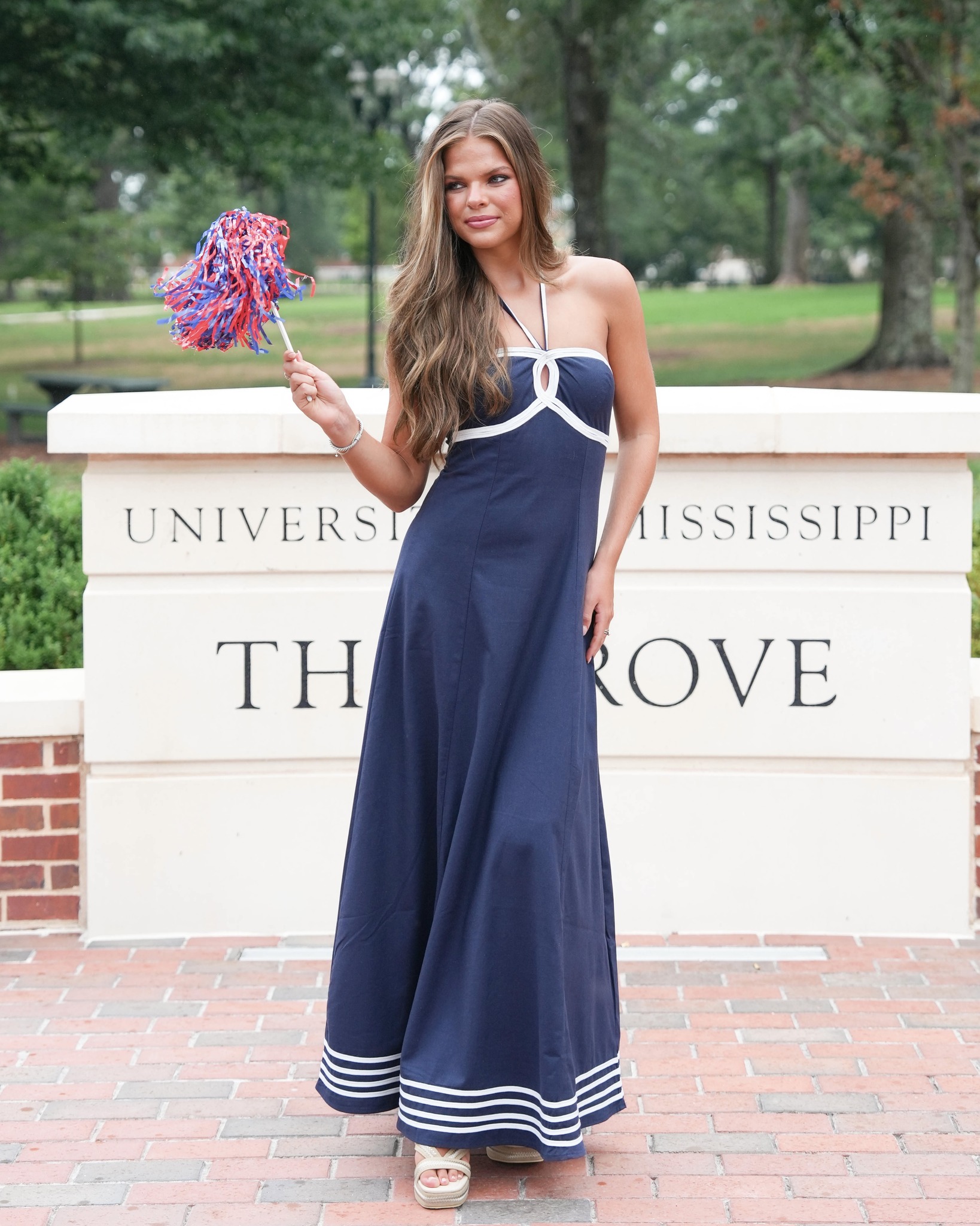 blue dress gameday Shopping for the Navy Out game?🏈😍 Cheer on the Rebs in our Sail The Seas Dress!📣🏟️ Tap to shop on Instagram + Shop in stores & online at pantsstore.com✨ #75yearsofpants #pantsstore #gameday # Bottom Size:42x32 The ruffle Gold Label 6 Fun, Easy Halloween