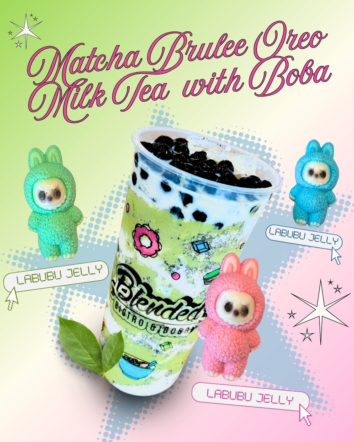 Blended - Labubu Jelly toppings for your boba? YES, please! 🧋💚 Your ...