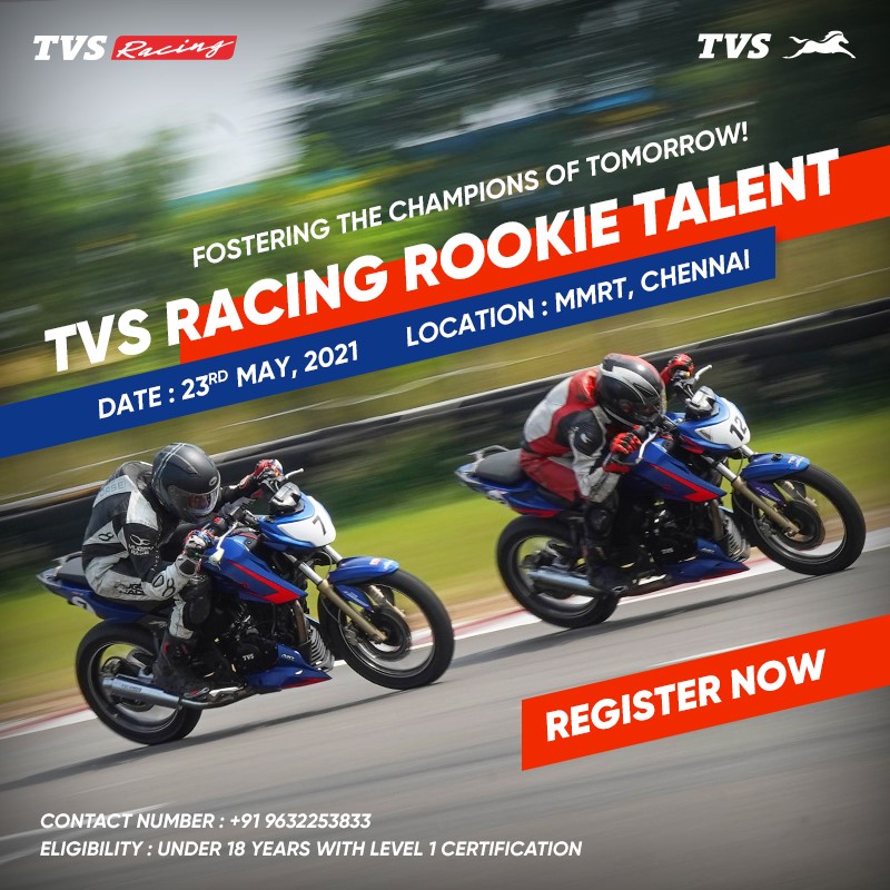 TVS Racing - The TVS Racing Rookie Talent is now here for... | Facebook