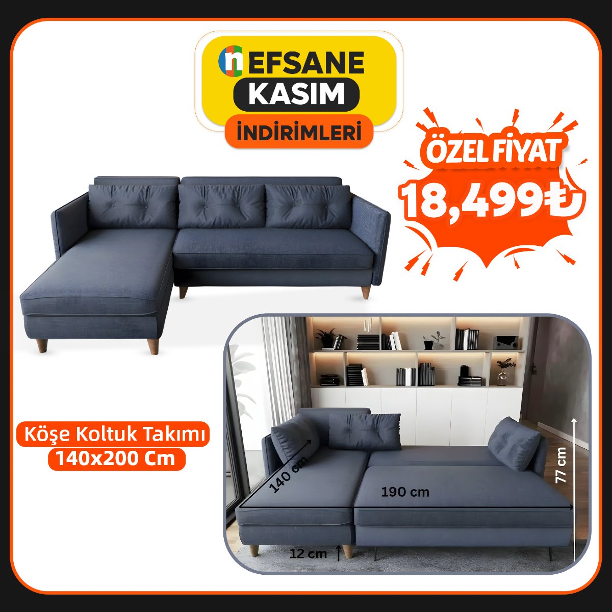 🛋️ Nefsane Köşe Koltuk Takımı 🛋️... - nesdersan.com - Kıbrıs | Facebook
