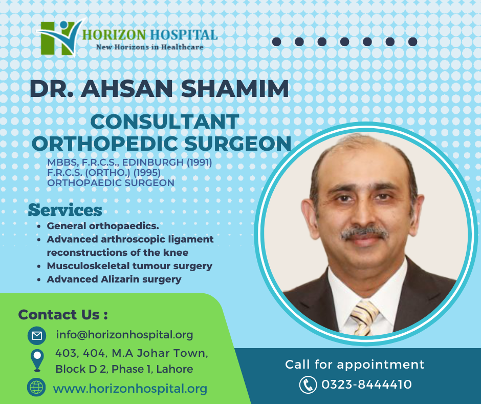 Dr Ahsan Shamim is an eminent... - Horizon Hospital | Facebook