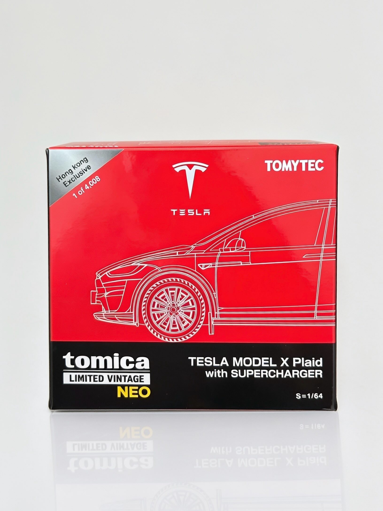 Tomica Tesla Model X Plaid Hong Kong Exclusive