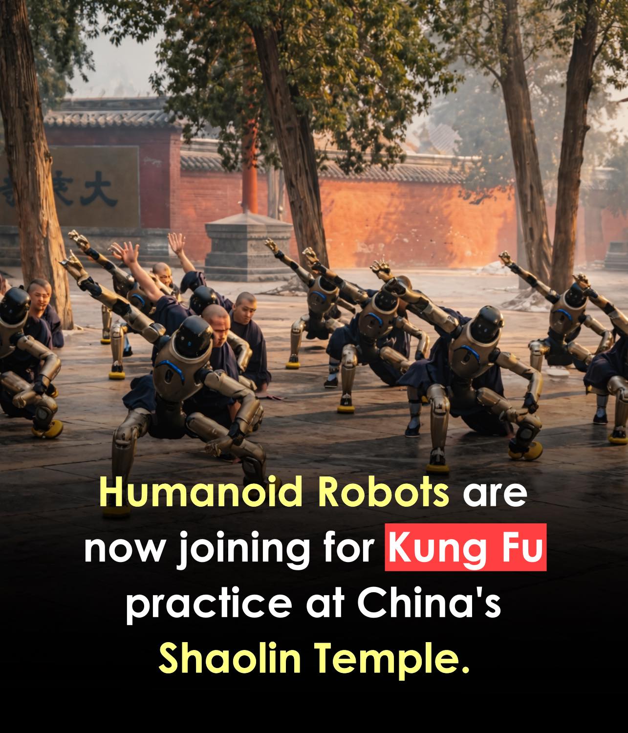 No One Cares - 🤖🥋 When AI meets ancient Kung Fu! Humanoid... | Facebook