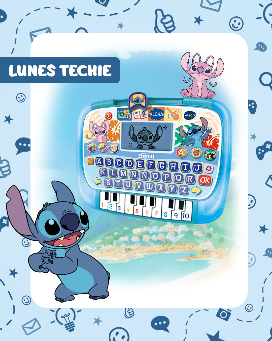 VTech - 👽 Con la Tablet educativa de Stitch de VTech, los peques ...