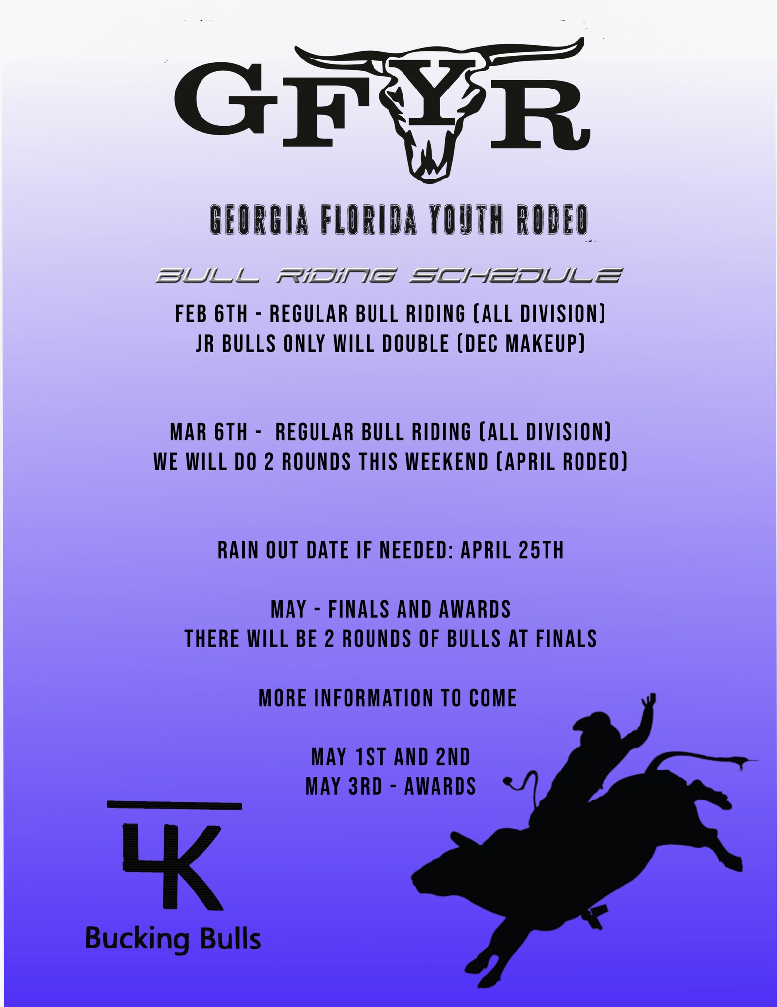 Georgia - Bull Riders - Here is the updated schedule. It is hard to ...