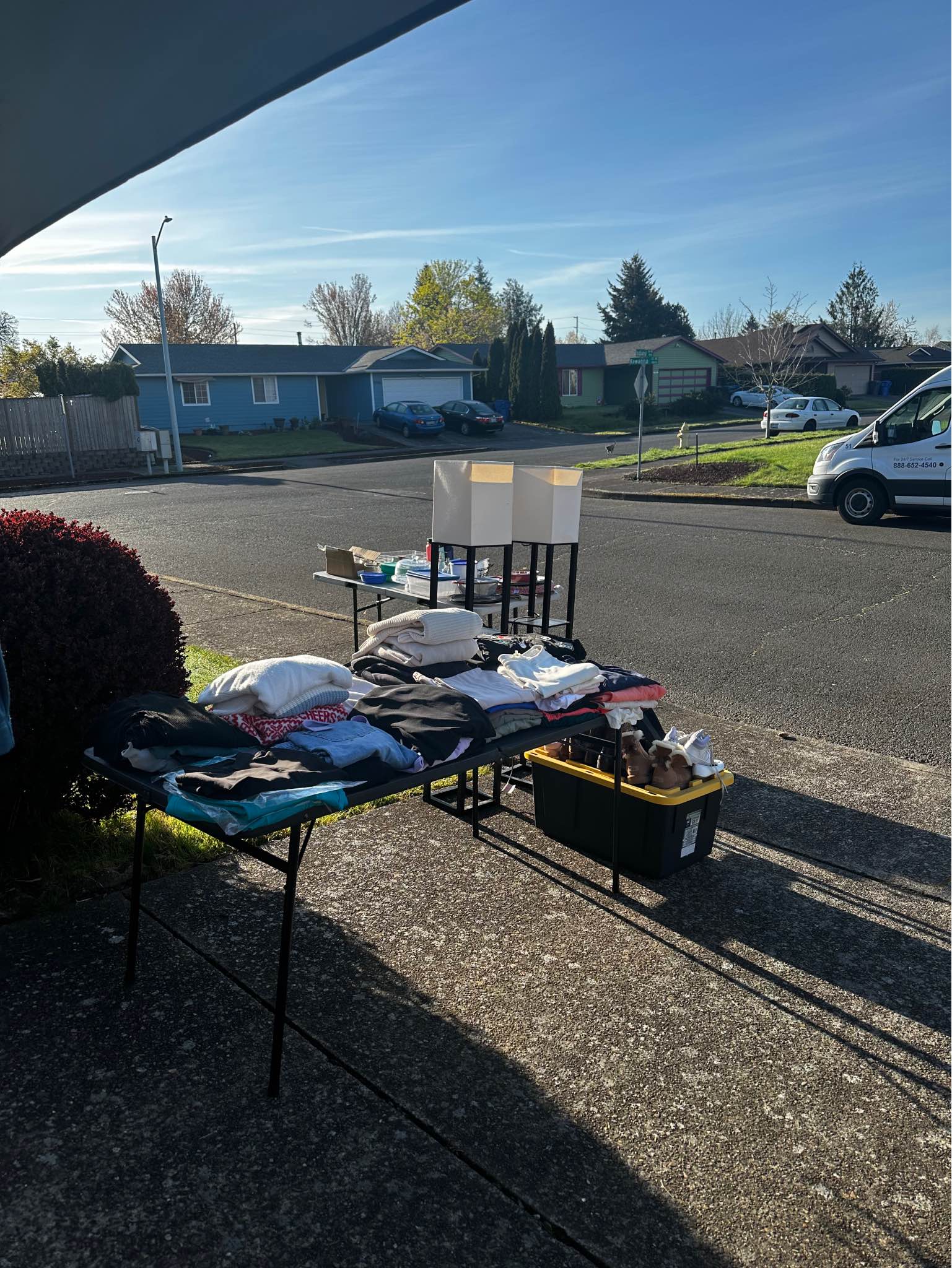 Salem's yard sale: cool fridges!