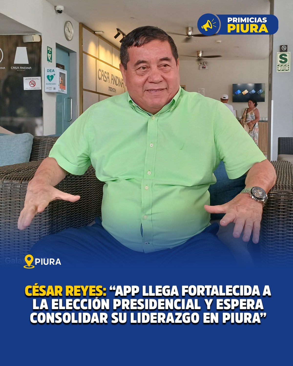 Primicias - El vocero de Alianza para el Progreso (APP), César Reyes ...