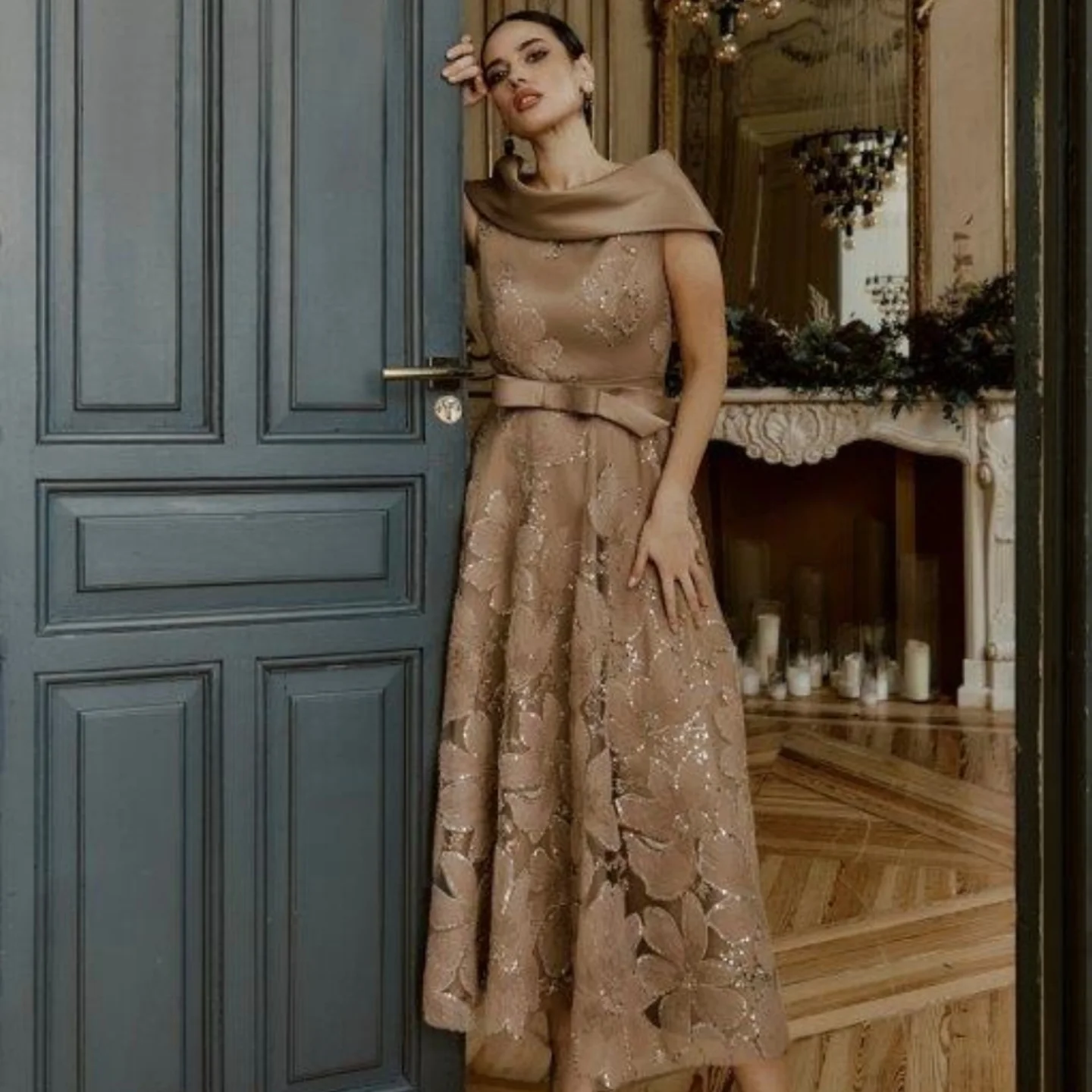 gabriela sanchez gold dress ARRIVING VERY SOON ...... Autumn/Winter '26 We cannot wait for this collection to arrive . Contemporary Elegant Designs with exceptional tailoring and exquisite fabrics . Perfect for the Season ahead Rose gold Wedding Jewelry