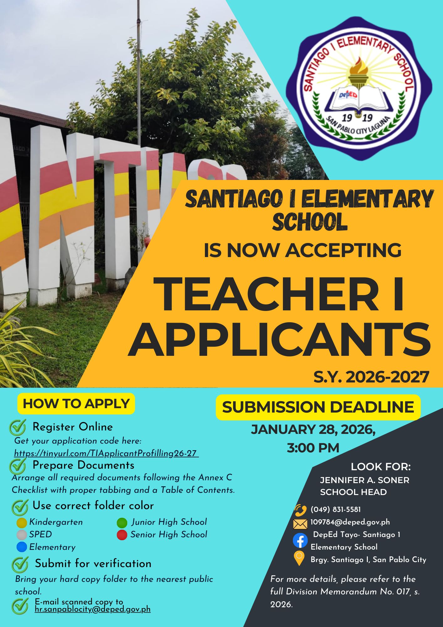 DepEd Tayo... - DepEd Tayo Santiago 1 ES - San Pablo City