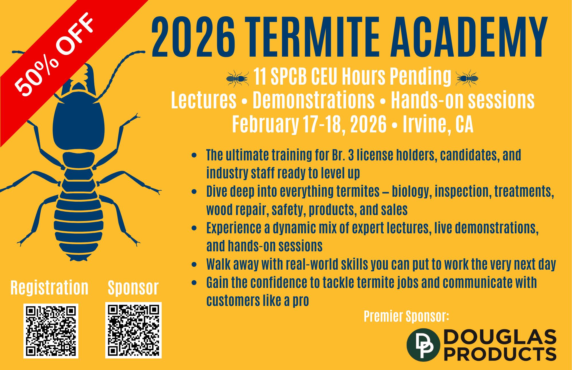 California - ⏳ Termites do not wait, and your training should not ...