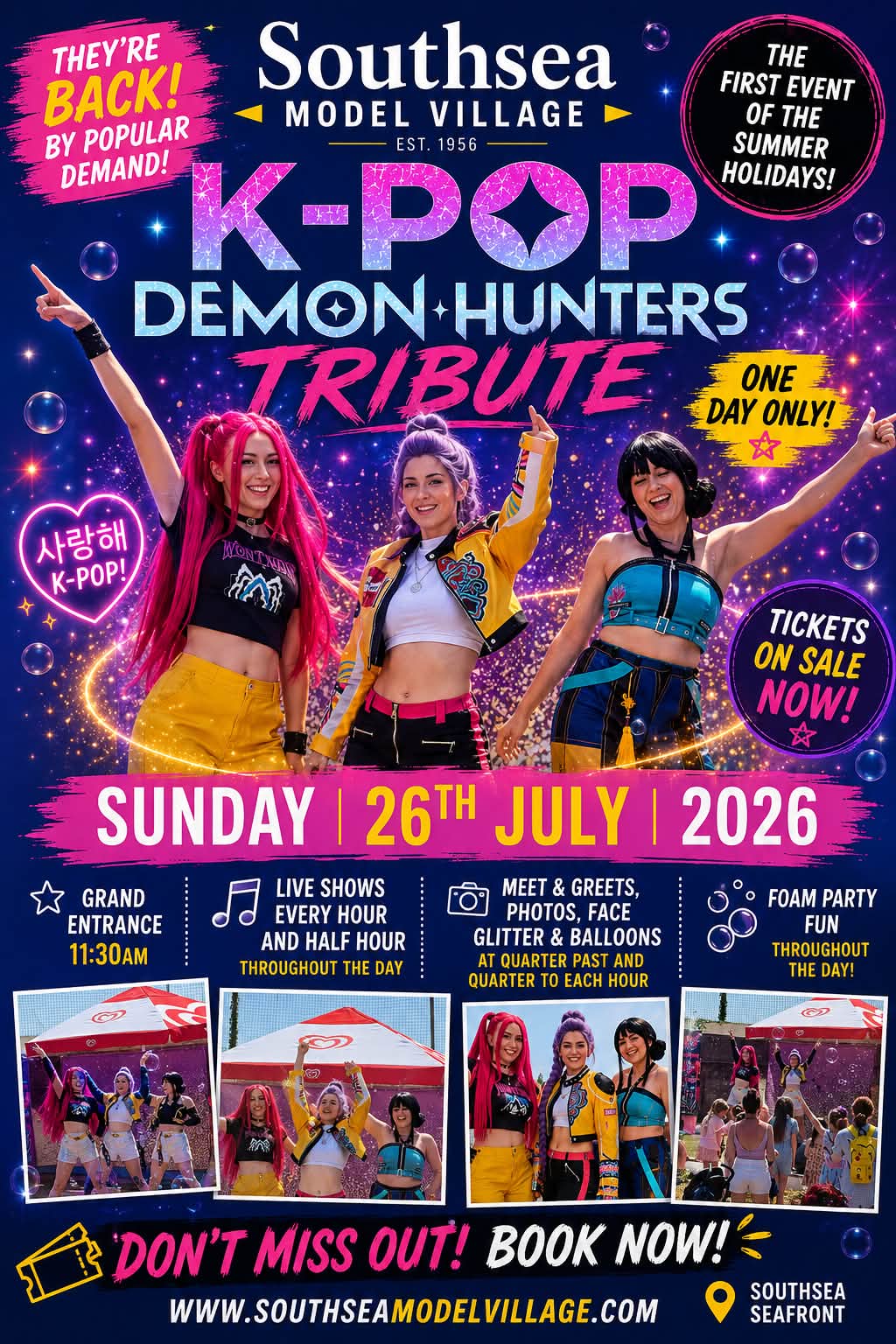 K-Pop Demon Hunters return to Southsea, Hampshire Model Village on