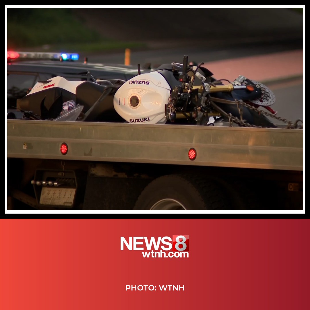 WTNH - A motorcyclist was pronounced dead at the scene of a crash