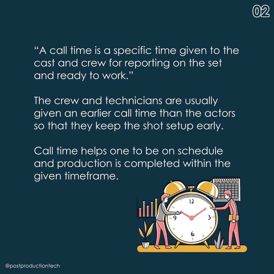 What is a call time? 