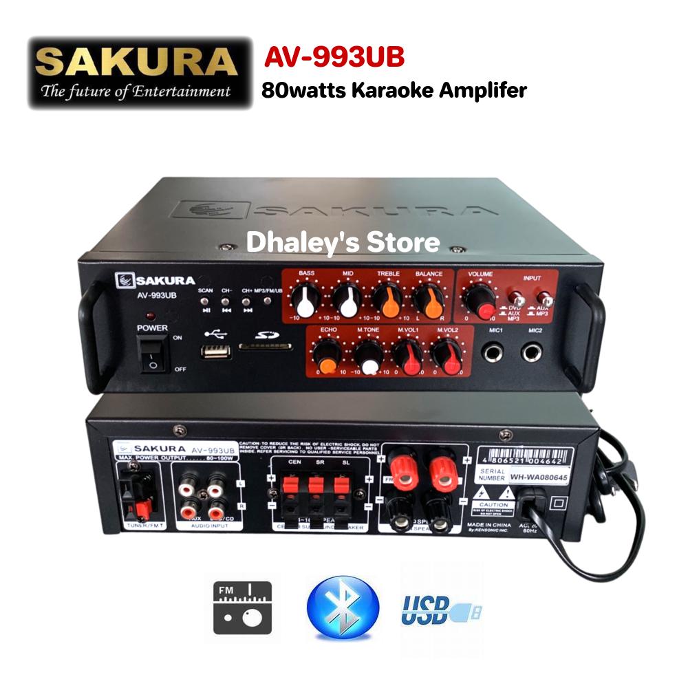 Original Sakura AV-993UB 100watts 5.1 Channel Amplifier BT/USB/SD