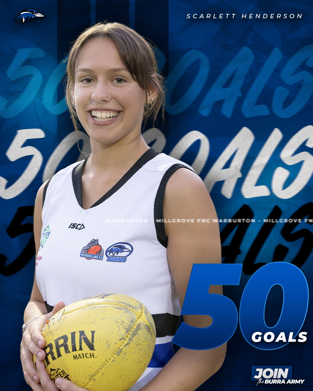 Warburton - CONGRATULATIONS to Scarlett on reaching 50 goals in the ...