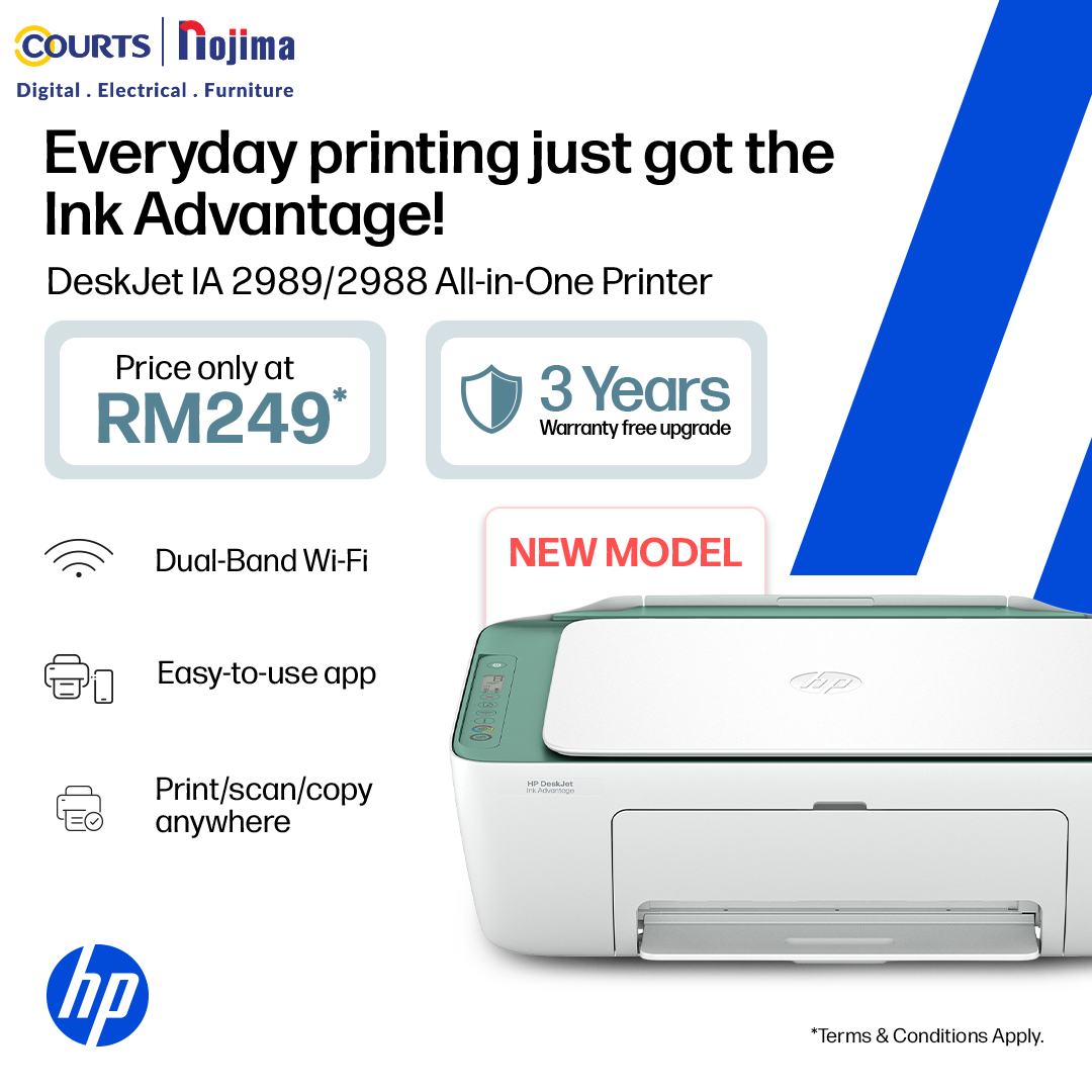 💥Meet the New #HP DeskJet Ink... - Courts Batu Pahat | Facebook