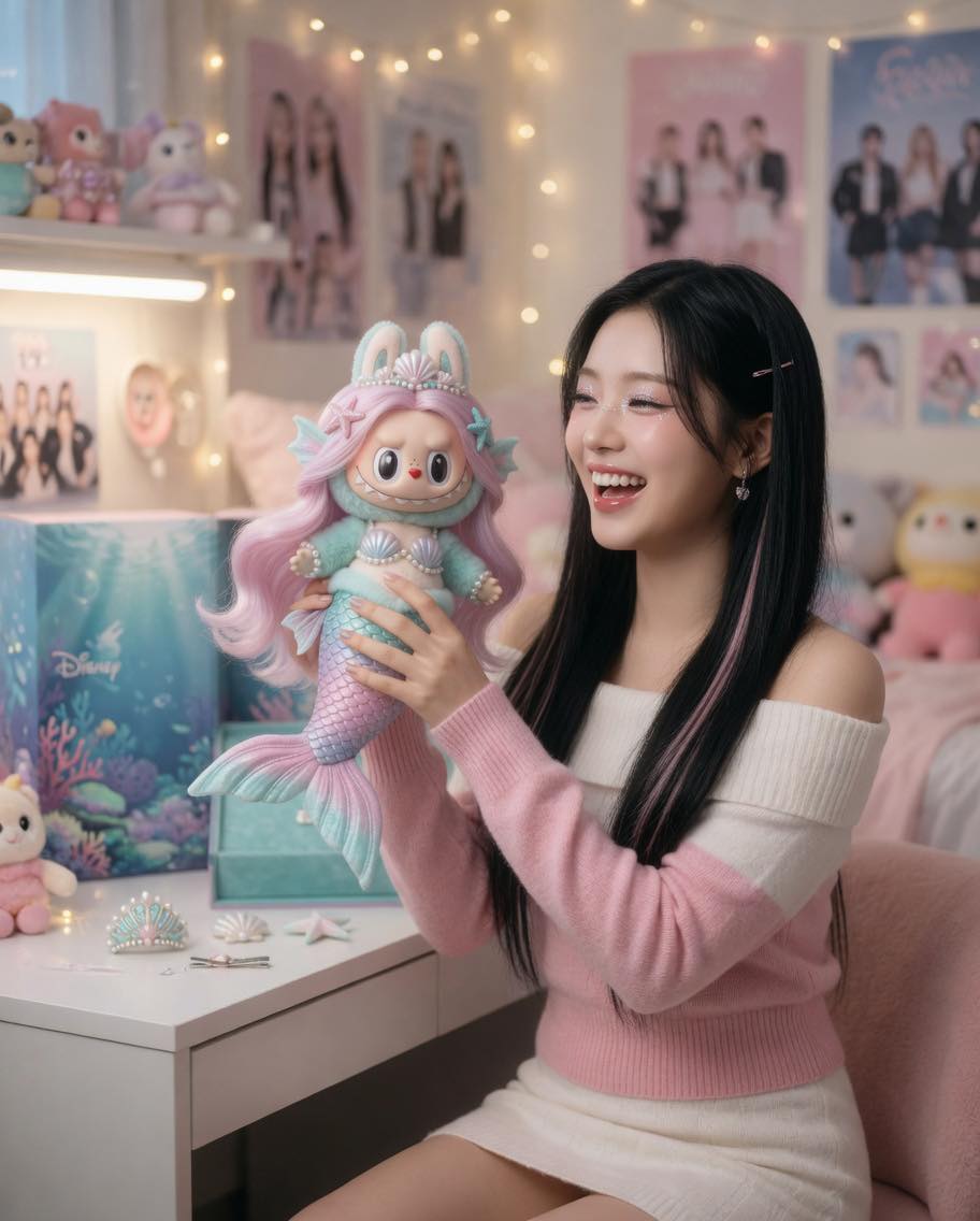 Under the sea, but make it Labubu 🧜‍♀️✨ A dreamy fusion of