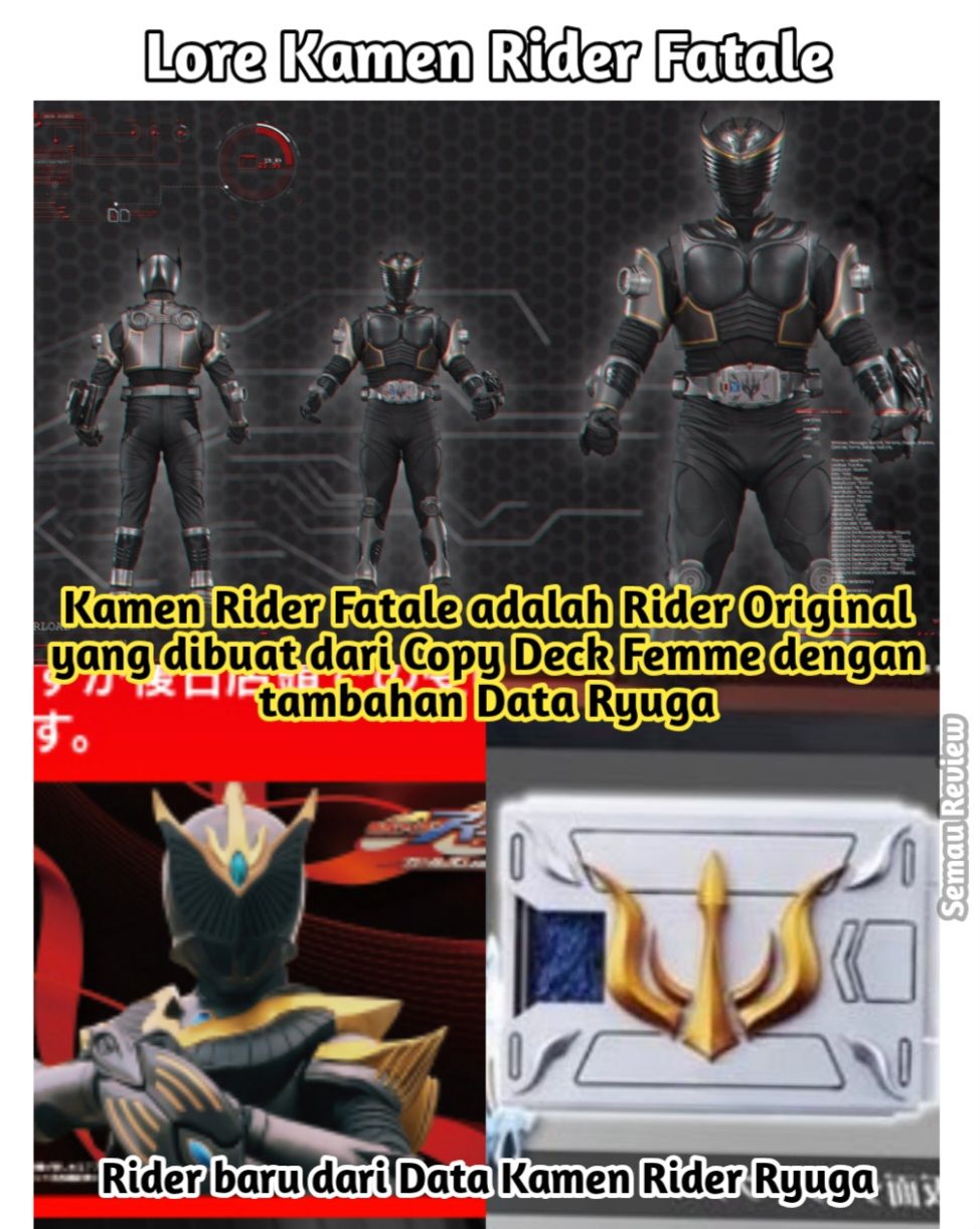 Semau review - Secara Desain, Kamen Rider Fatale ini dari... | Facebook
