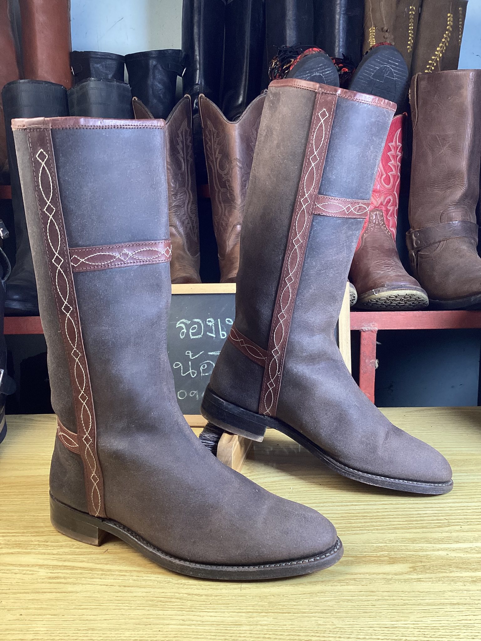 รองเท้ามือ2น้องโมริ - RAMIREZ brown riding boots Made in Spain Size 40 ...