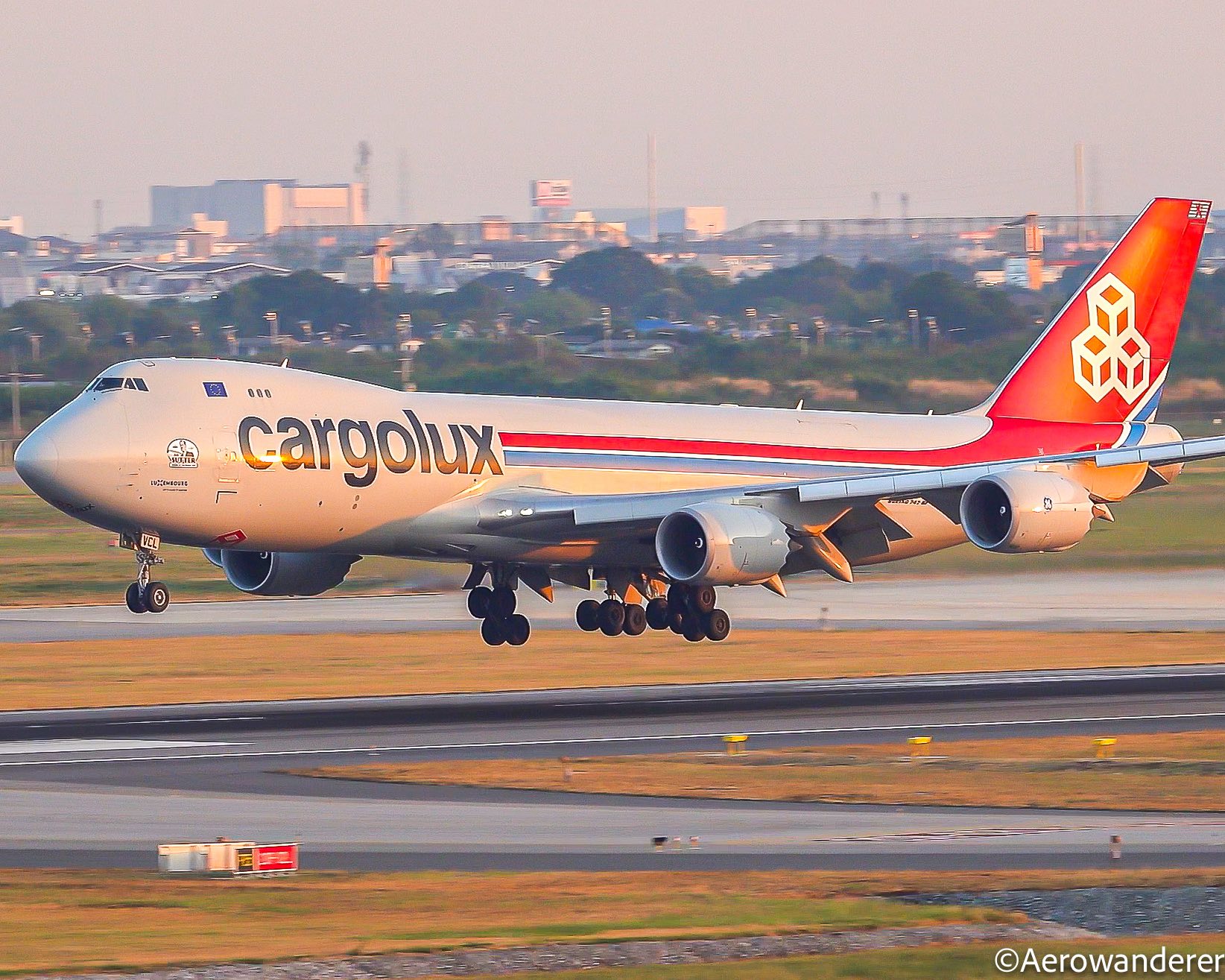 Cargolux Boeing 747-8R7F in 50th anniversary livery